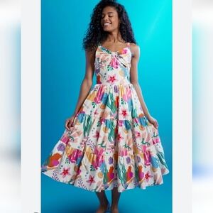 Disney NWT Dress Shop Cotton Poplin Tiered Little Mermaid Dress Size 2X